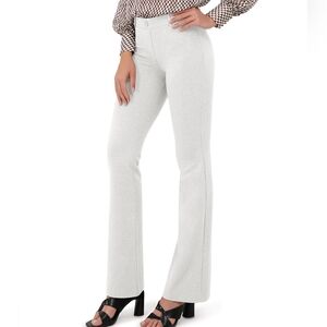 Ododos Light Gray Straight Leg Bootcut Dress Pants Stretch Medium NEW NWT